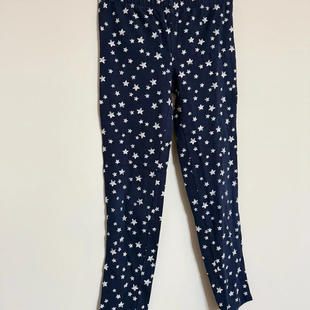 GapKids Navy Star Print Leggings Girls Size 8